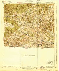 Mouth of Wilson 1940 topographic map thumbnail