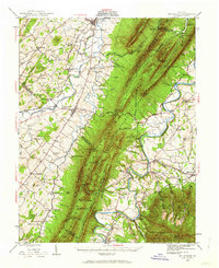 Mt. Jackson 1942 topographic map thumbnail