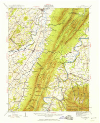 Mt Jackson 1942 topographic map thumbnail