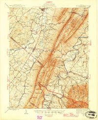 Mt Jackson 1946 topographic map thumbnail