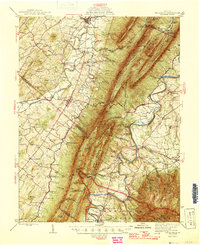 Mt Jackson 1946 topographic map thumbnail