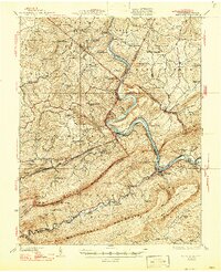 Narrows 1937 topographic map preview