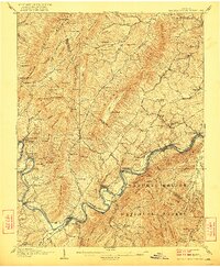 Natural Bridge Special 1907 topographic map thumbnail