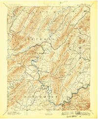 Natural Bridge 1894 topographic map thumbnail