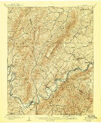 Natural Bridge 1907 topographic map thumbnail