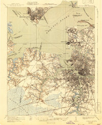 Newport News 1921 topographic map thumbnail