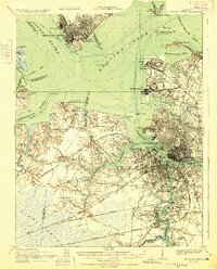 Newport News 1921 topographic map thumbnail
