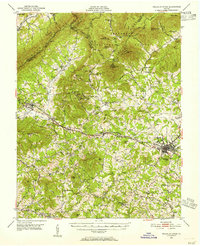 Peaks of Otter 1950 topographic map thumbnail