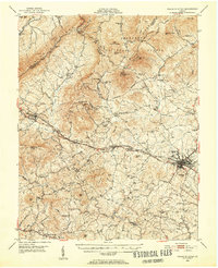 Peaks of Otter 1950 topographic map thumbnail