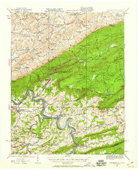 Pearisburg 1932 topographic map thumbnail