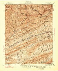 Pounding Mill 1947 topographic map thumbnail