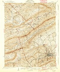 Pulaski 1940 topographic map thumbnail