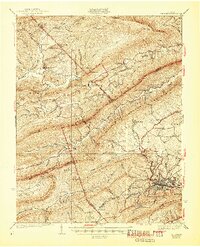 Pulaski 1940 topographic map thumbnail