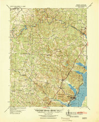 Quantico 1940 topographic map thumbnail