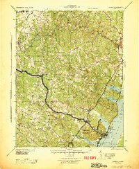 Quantico 1943 topographic map thumbnail