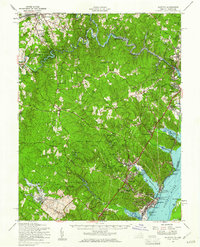 Quantico 1957 topographic map thumbnail