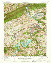 Radford 1950 topographic map thumbnail