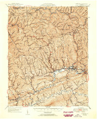Richlands 1950 topographic map thumbnail
