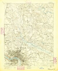 Richmond 1894 topographic map thumbnail
