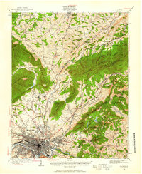 Roanoke 1929 topographic map thumbnail