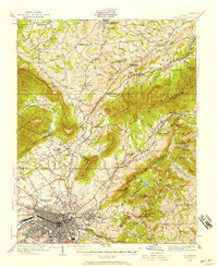 Roanoke 1929 topographic map thumbnail