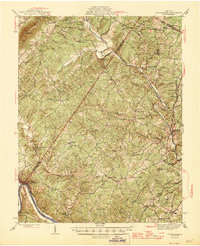 Scottsville 1946 topographic map thumbnail