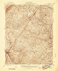 Scottsville 1946 topographic map thumbnail