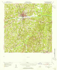 South Boston 1953 topographic map thumbnail