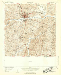 South Boston 1953 topographic map thumbnail