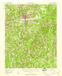 South Boston 1957 topographic map thumbnail