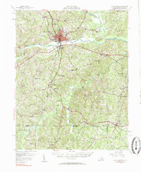 South Boston 1957 topographic map thumbnail