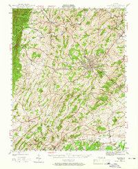 Staunton 1944 topographic map thumbnail