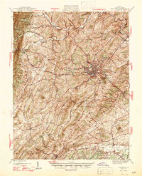 Staunton 1947 topographic map thumbnail