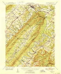 Strasburg 1950 topographic map preview