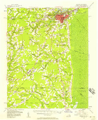 Suffolk 1954 topographic map thumbnail