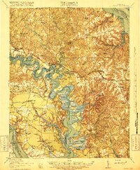 Toano 1918 topographic map thumbnail
