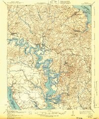 Toano 1918 topographic map thumbnail