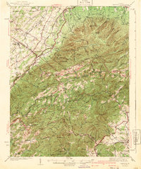 Vesuvius 1941 topographic map preview