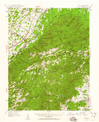 Vesuvius 1950 topographic map preview