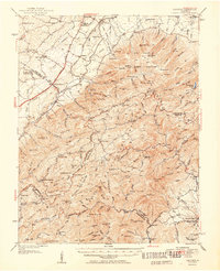 Vesuvius 1951 topographic map preview