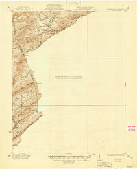 Waiteville 1944 topographic map thumbnail
