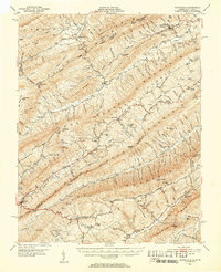 Waiteville 1951 topographic map thumbnail