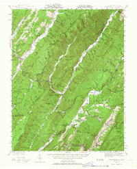 Warm Springs 1946 topographic map thumbnail