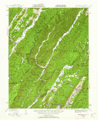 Warm Springs 1946 topographic map thumbnail