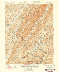 Warm Springs 1949 topographic map thumbnail