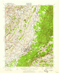 Waynesboro 1934 topographic map thumbnail