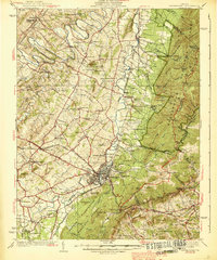 Waynesboro topographic map thumbnail