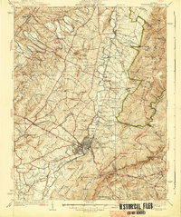 Waynesboro 1939 topographic map thumbnail