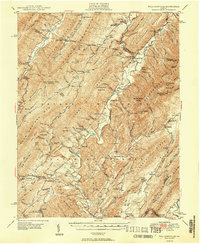 Williamsville 1949 topographic map thumbnail