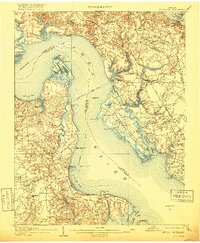 Yorktown 1907 topographic map thumbnail